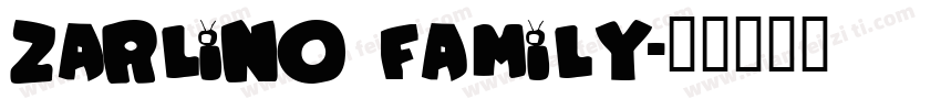Zarlino Family字体转换